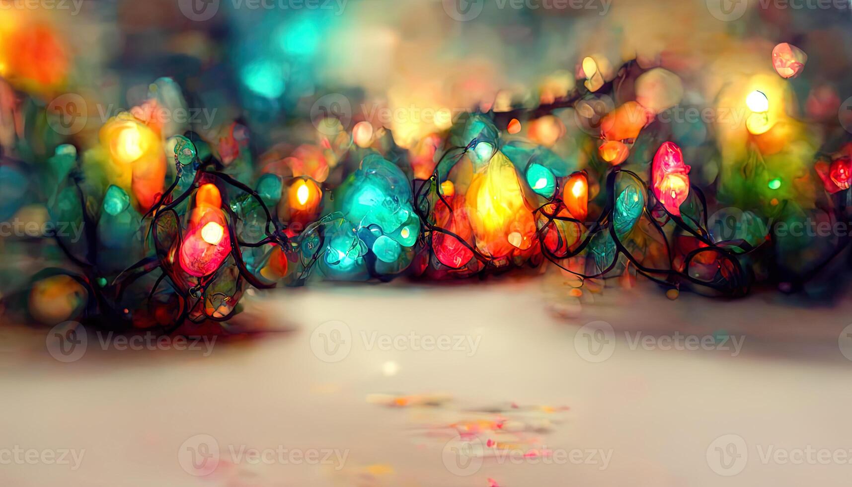 Shining space background with 3d spheres. Beautiful gradient. photo