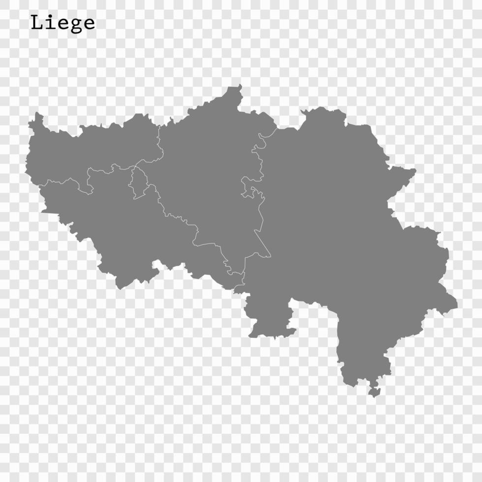 High Quality mapis a province of Belgium vector