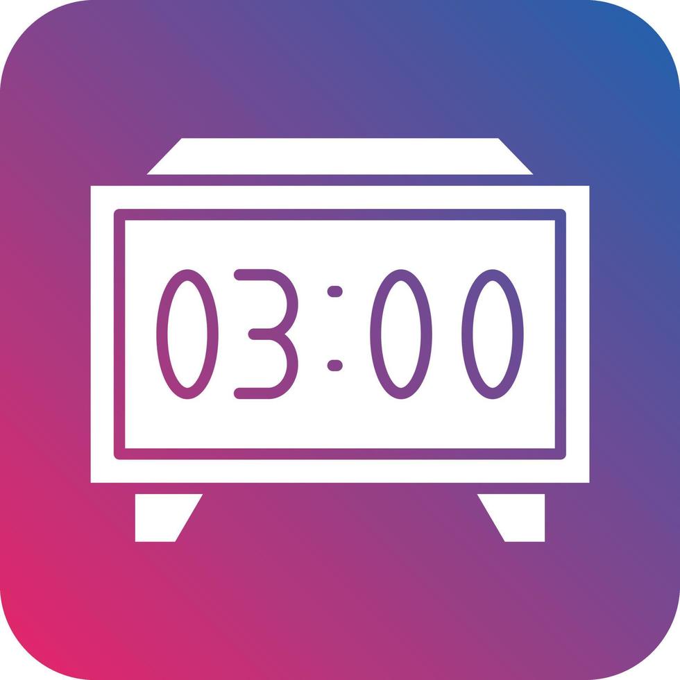 Digital Clock Icon Vector Design