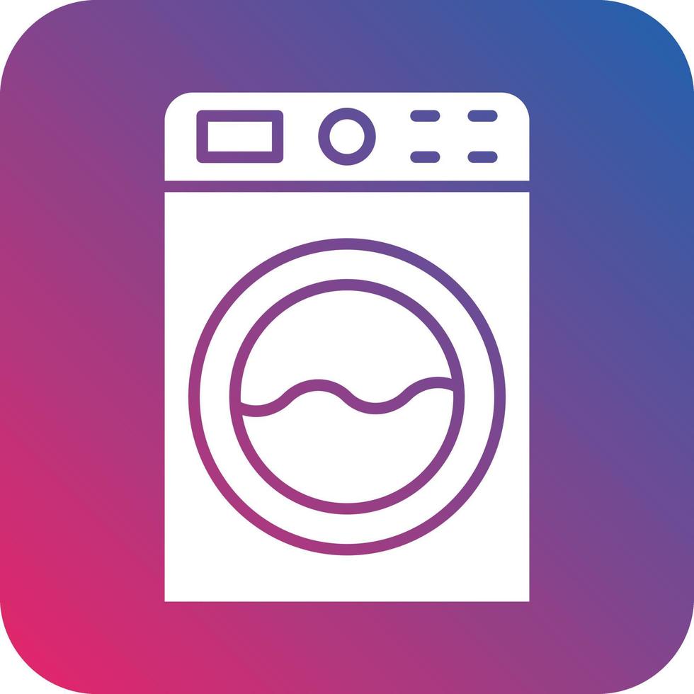 Washing Machine Icon Vector Design