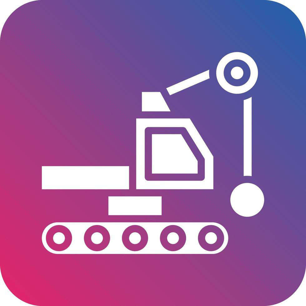 Demolition Crane Icon Vector Design