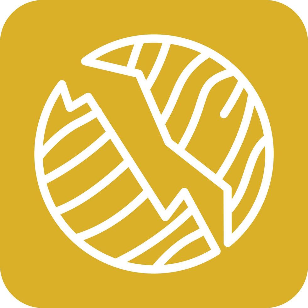 Planet Destoryed Icon Vector Design