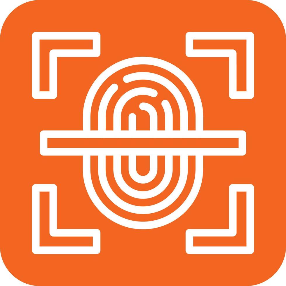 Fingerprint Scan Icon Vector Design