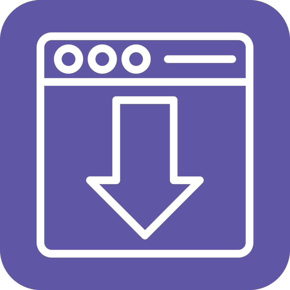 Webpage Download Icon Vector Design