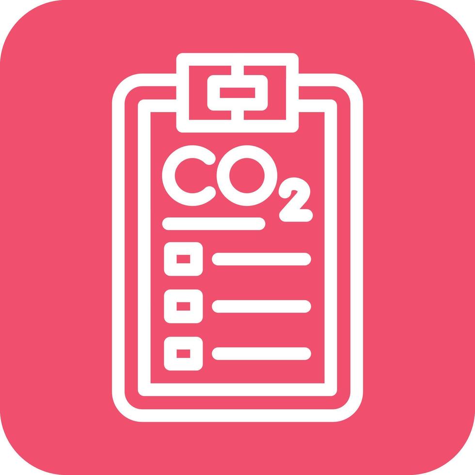 Carbon dioxide Report Icon Vector Design