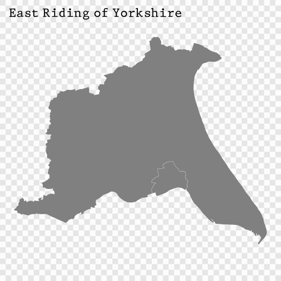 High Quality map is a county of England vector