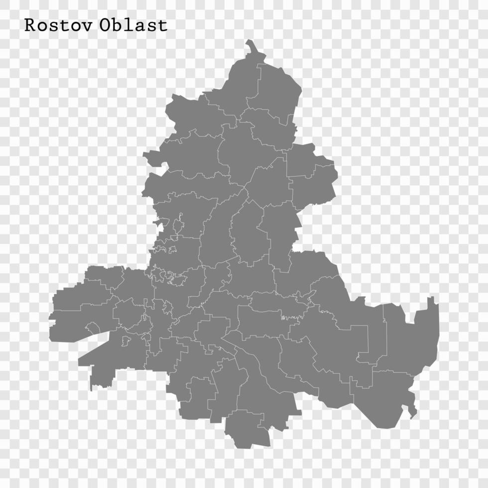 alto calidad mapa es un región de Rusia vector