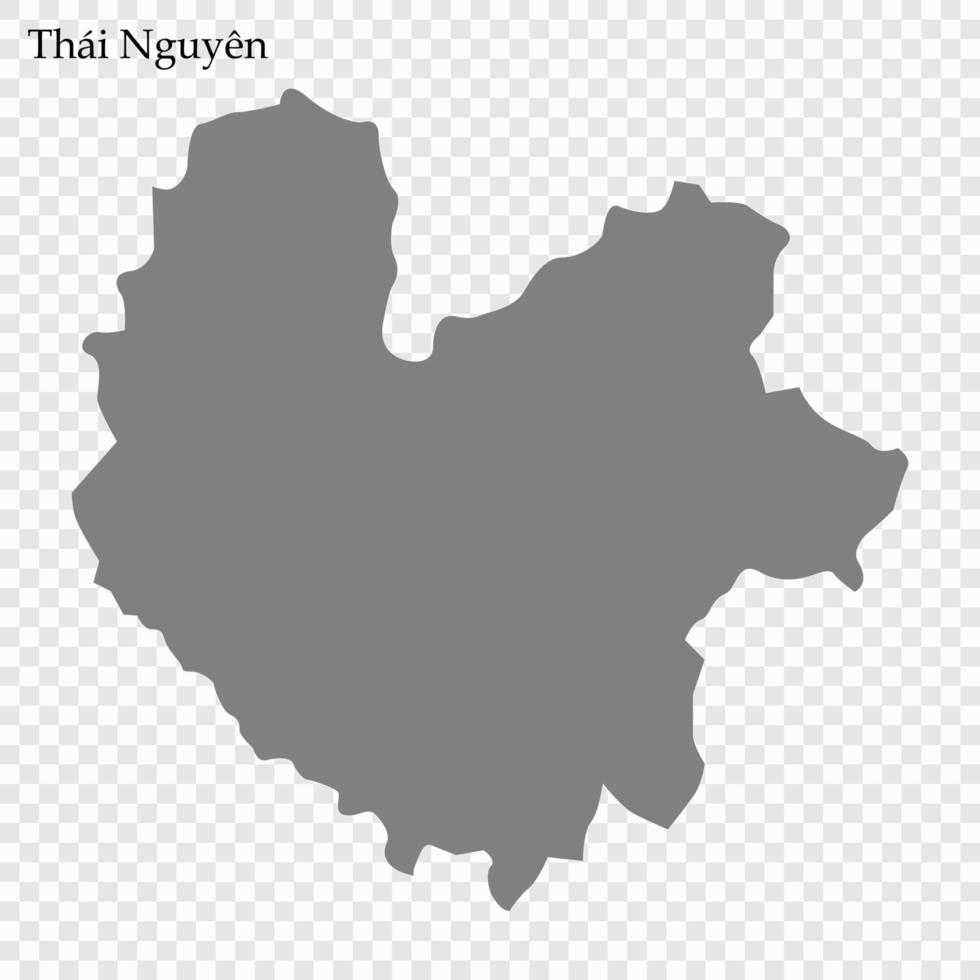 mapa de provincia de Vietnam vector