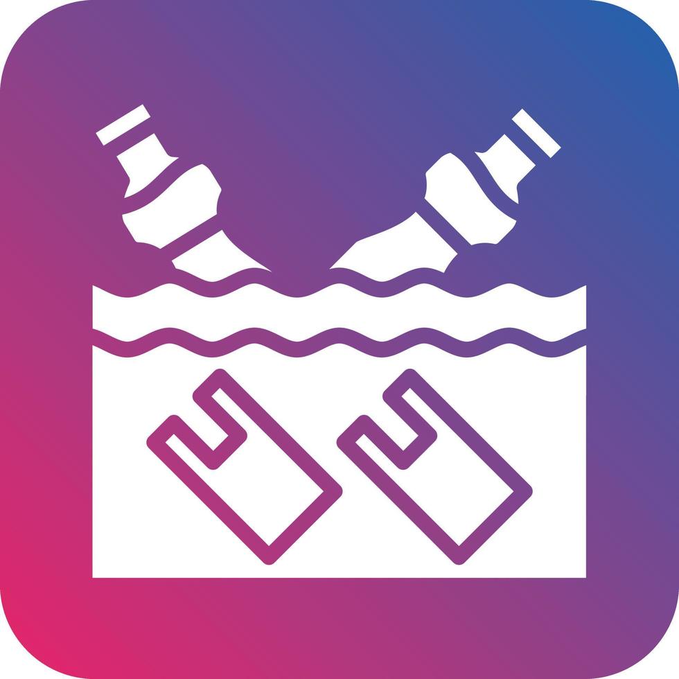 Water Pollution Icon Vector Design