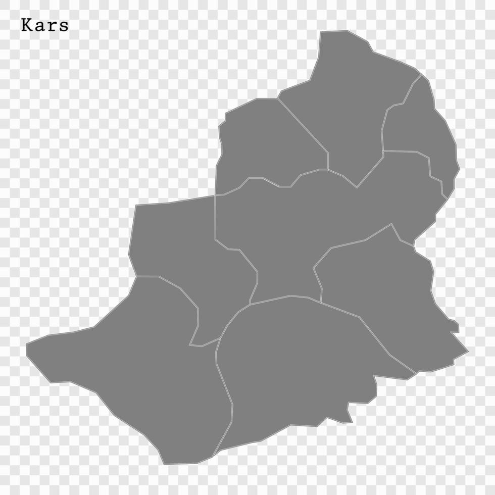 alto calidad mapa es un provincia de Turquía vector