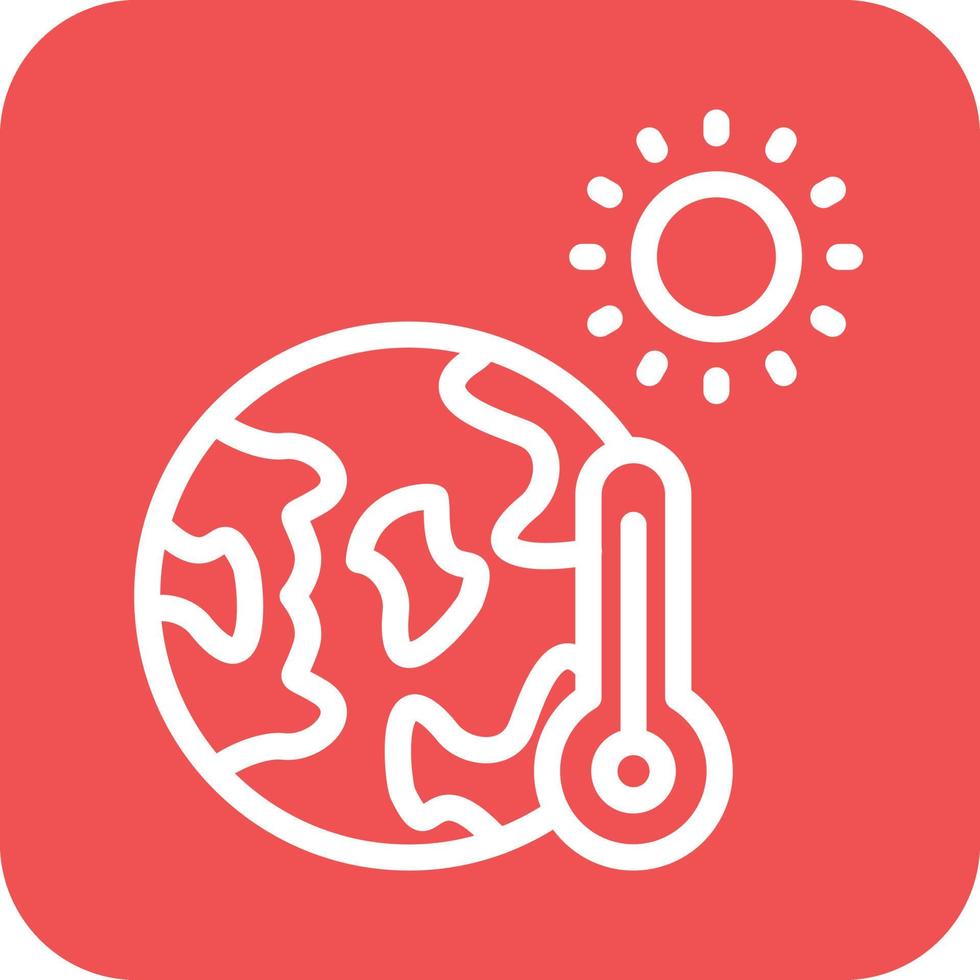 Global Warming Icon Vector Design