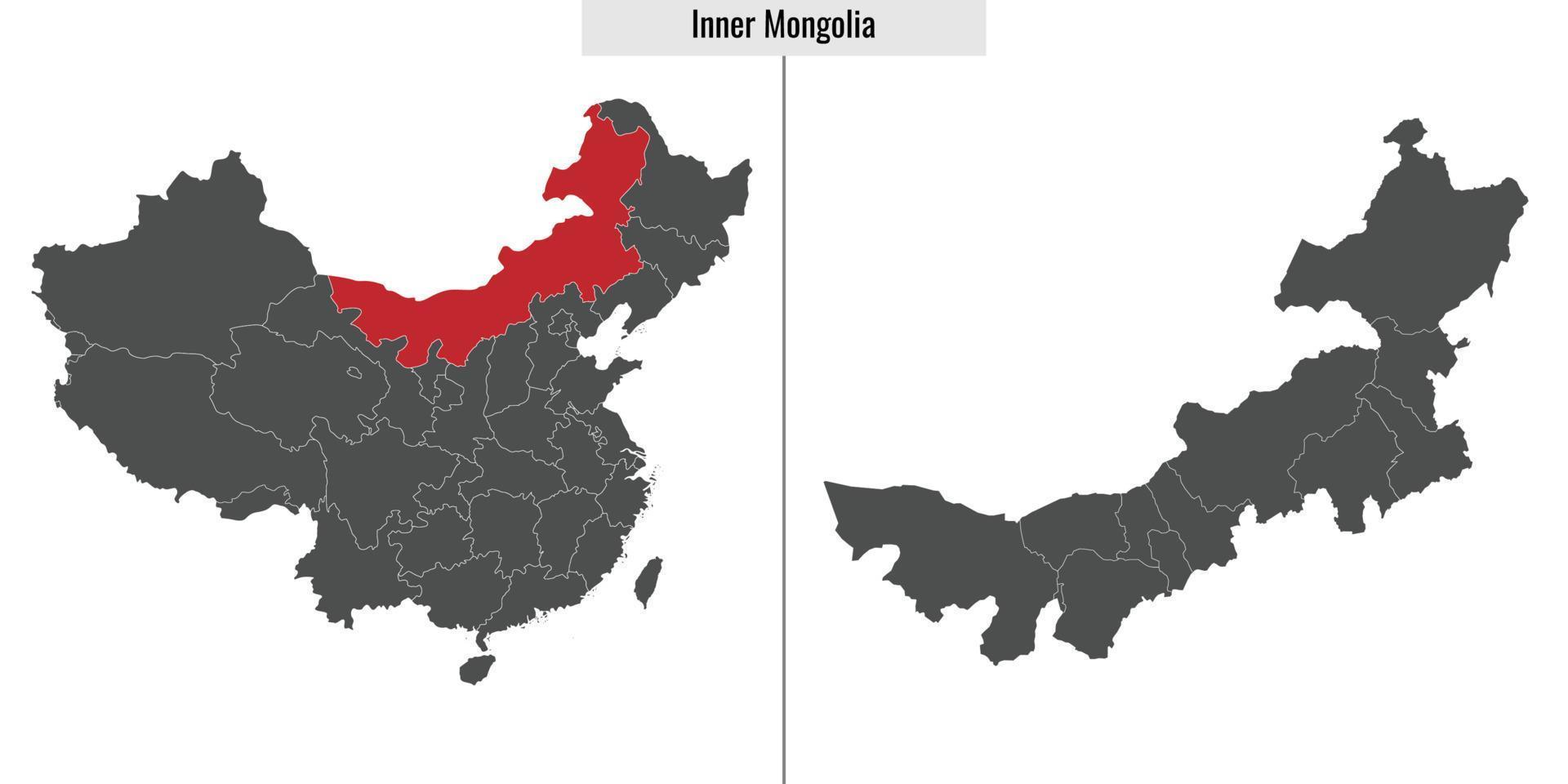 mapa provincia de china vector