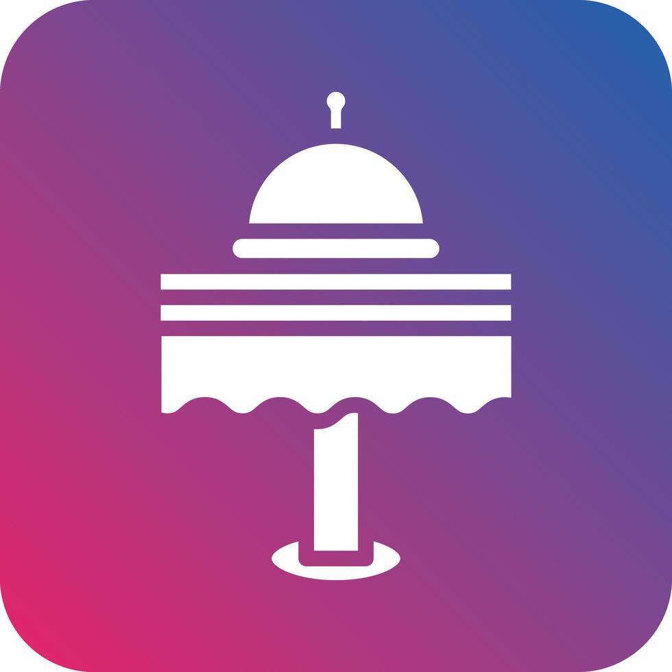 Dinner Table Icon Vector Design