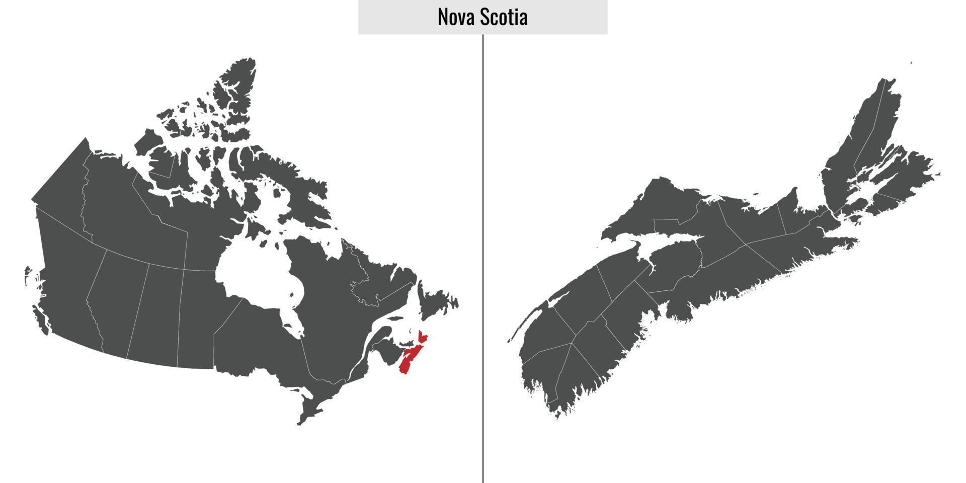 mapa provincia de canada vector