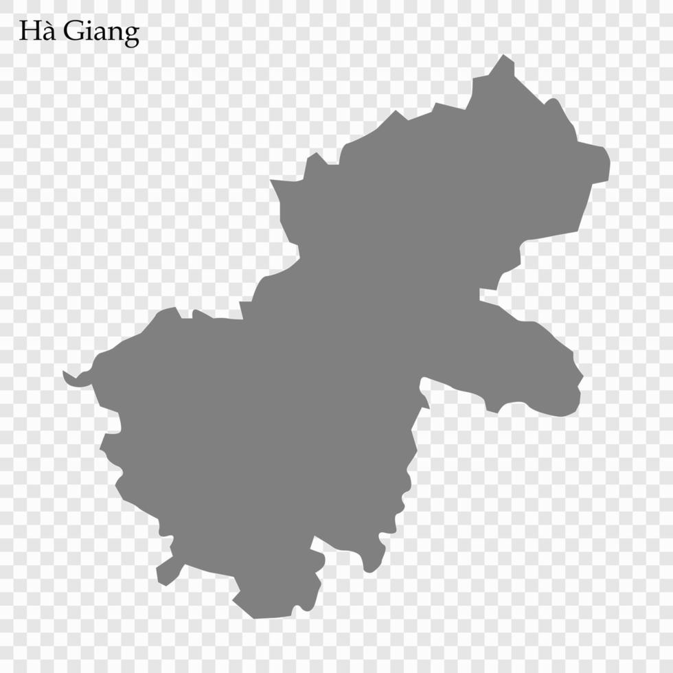 mapa de provincia de Vietnam vector