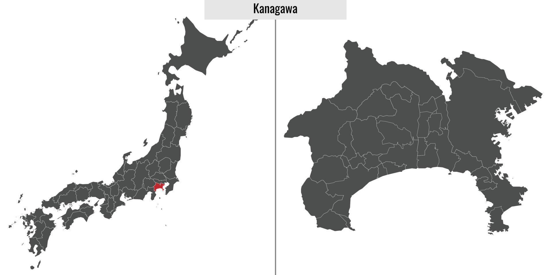 map prefecture of Japan vector