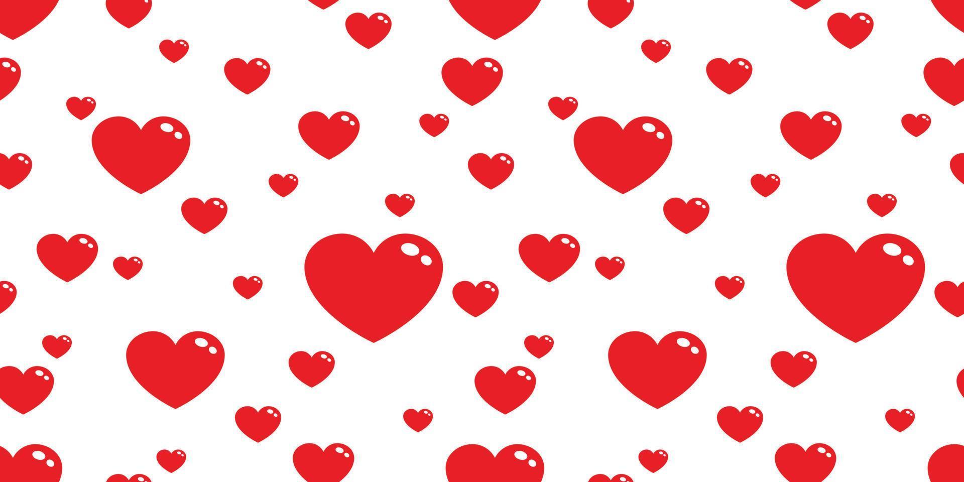 heart isolated valentine Seamless pattern doodle cartoon vector wallpaper background red