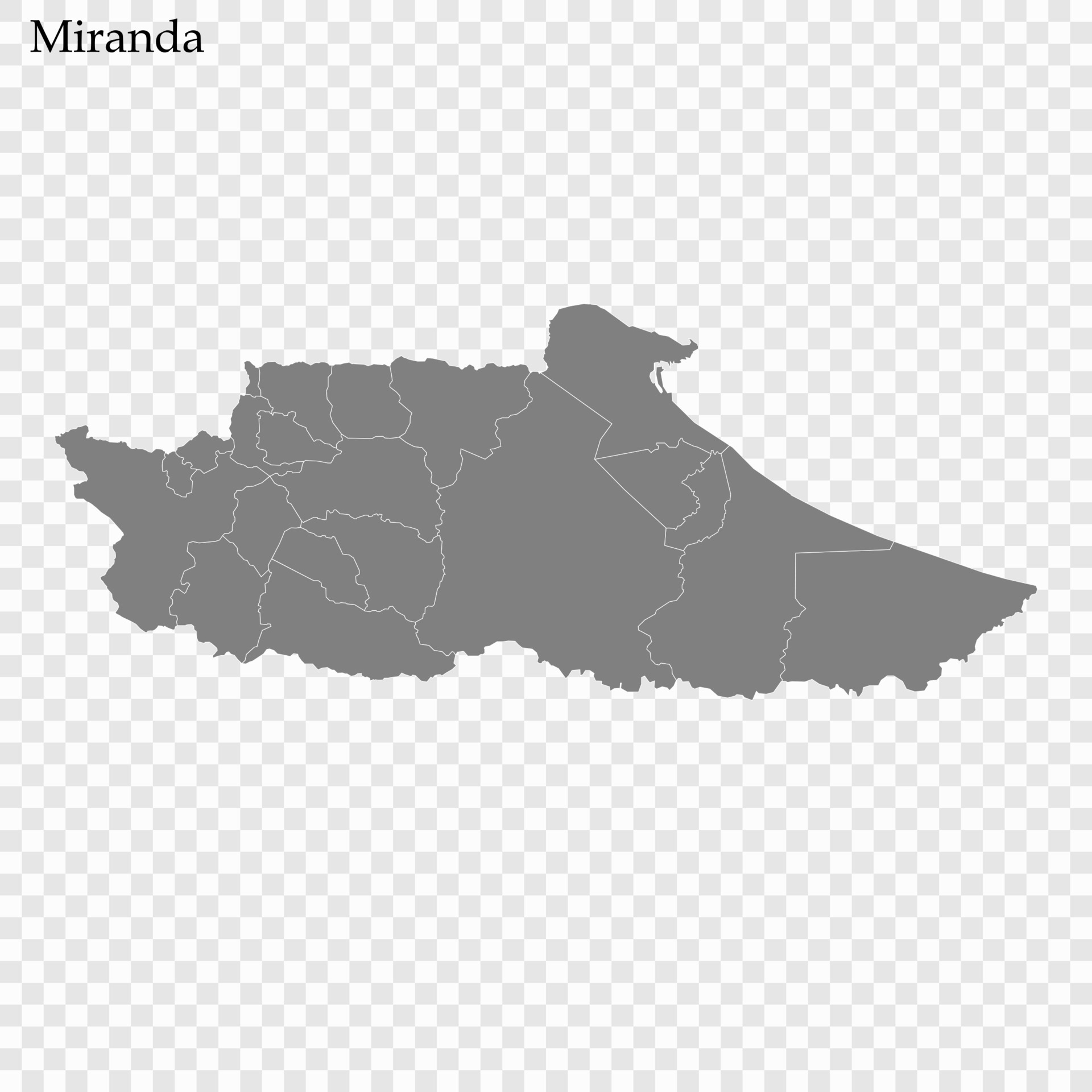 High Quality map a state of Venezuela 22849020 Vector Art at Vecteezy