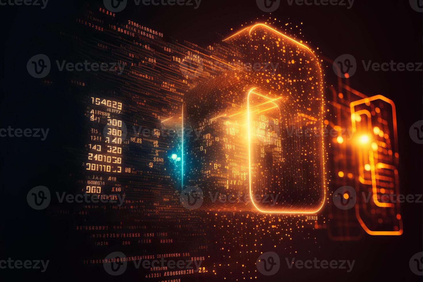 Abstract technology background. photo