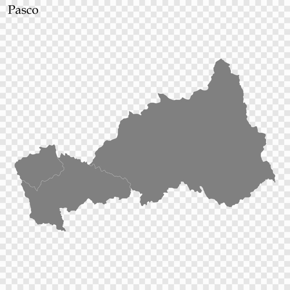 alto calidad mapa es un provincia de Perú vector