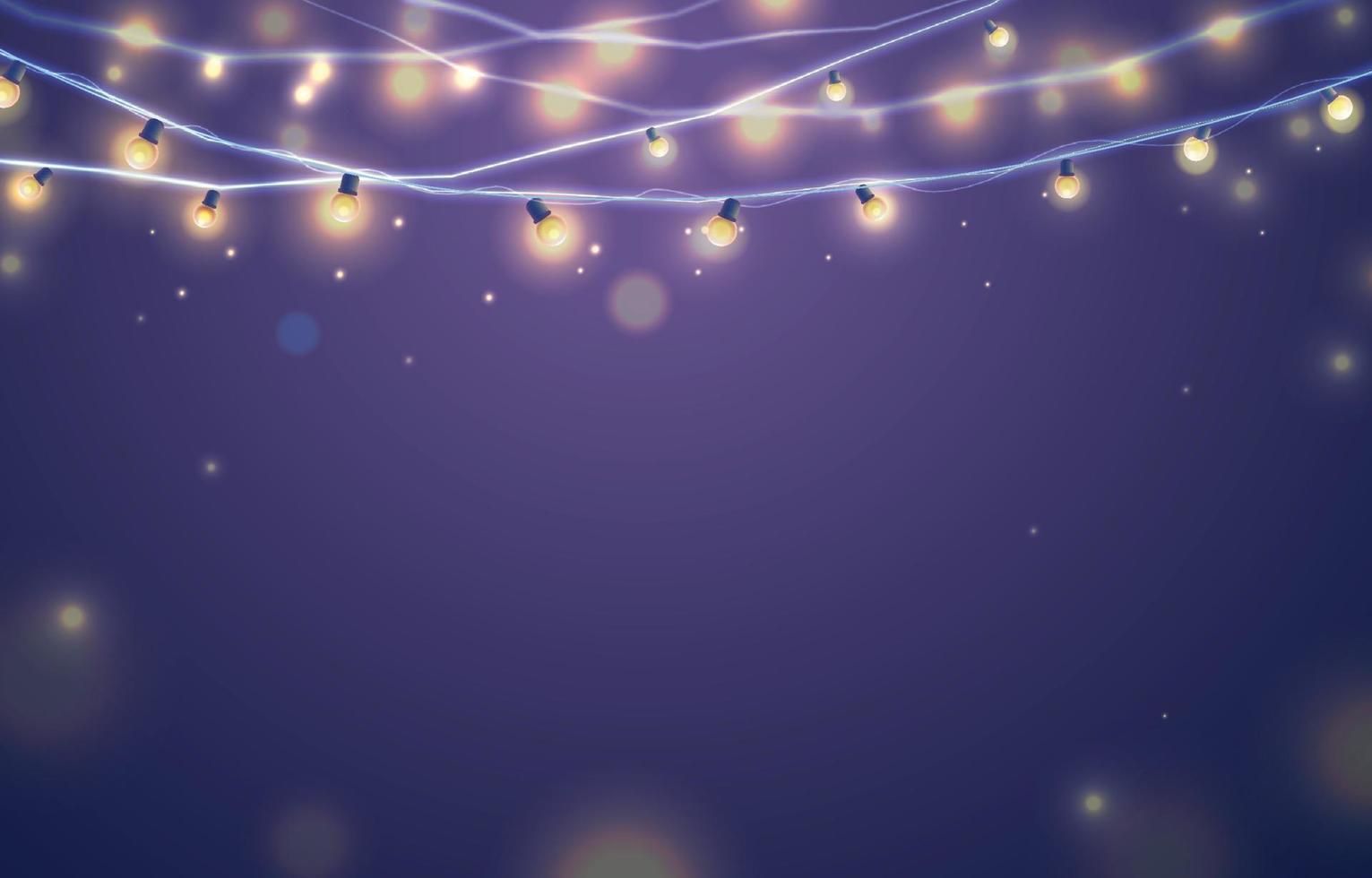 Purple Fairy Light Background vector