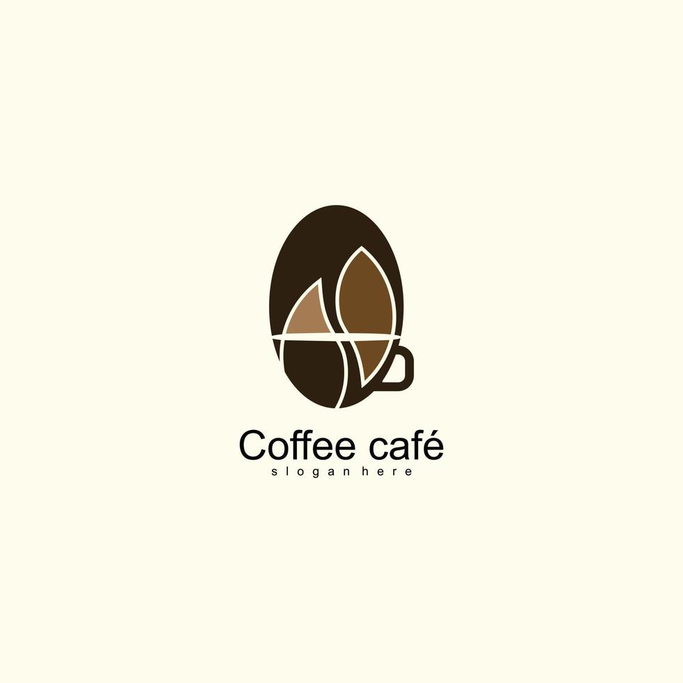 Coffee cafe venice logo simple design vector