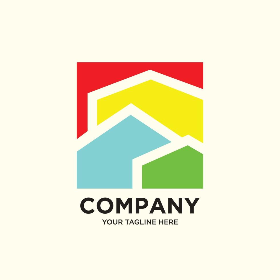 Set of company logo design ideas with unique concept vector