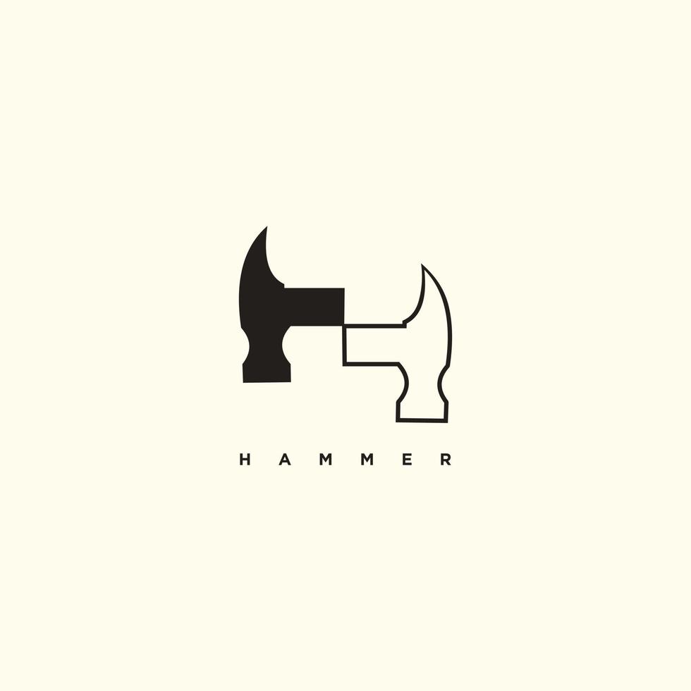 Logo design with letter H idea vector