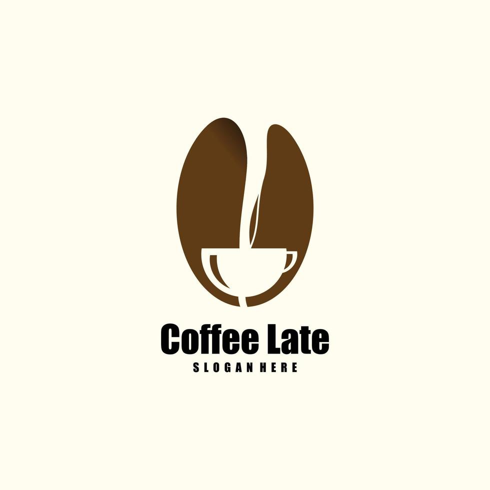 Coffee cup logo design with unique inspiration concept vector