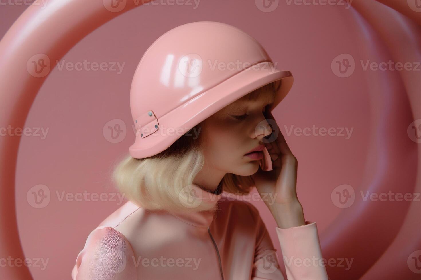 woman in futuristic style photo