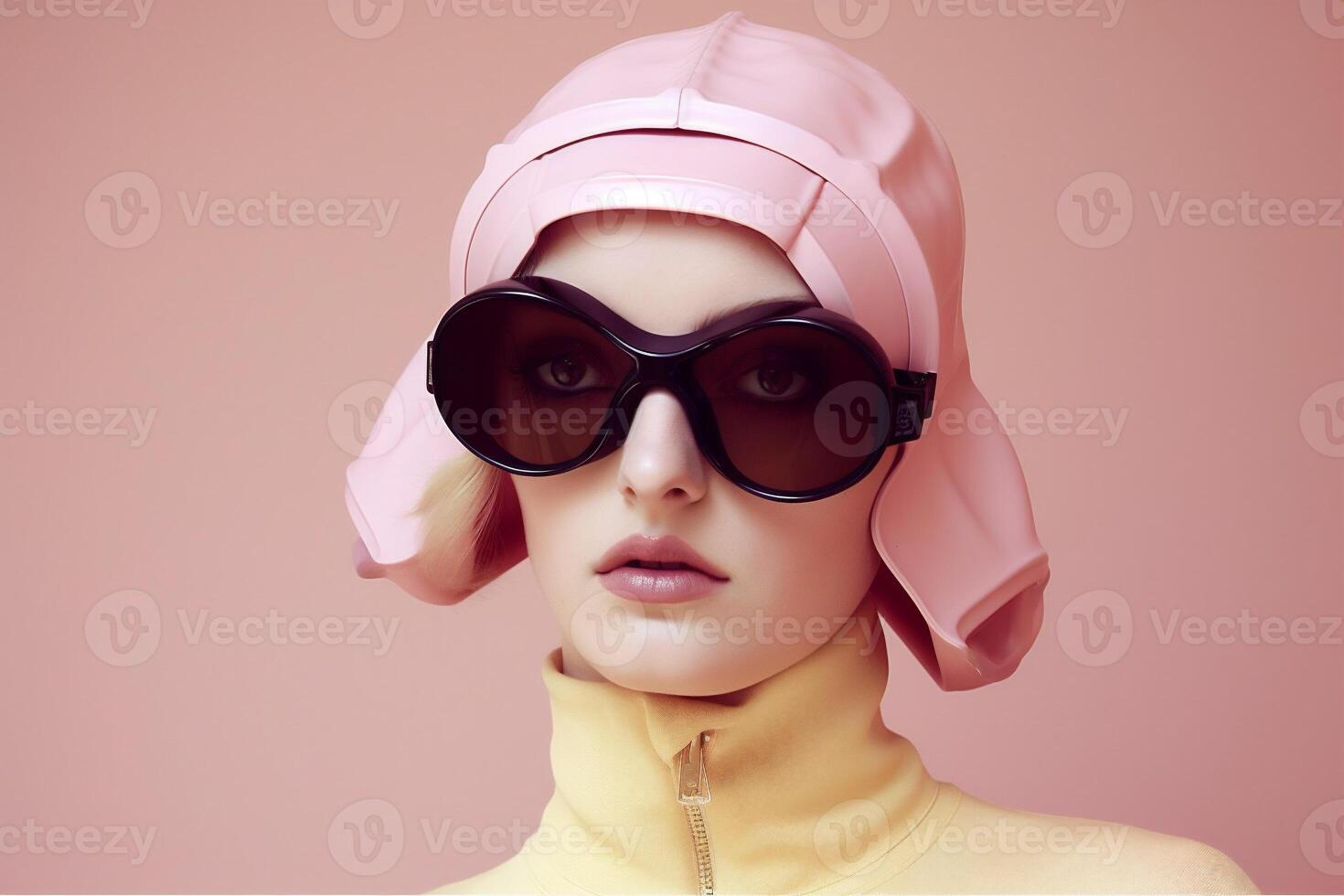 woman in futuristic style photo