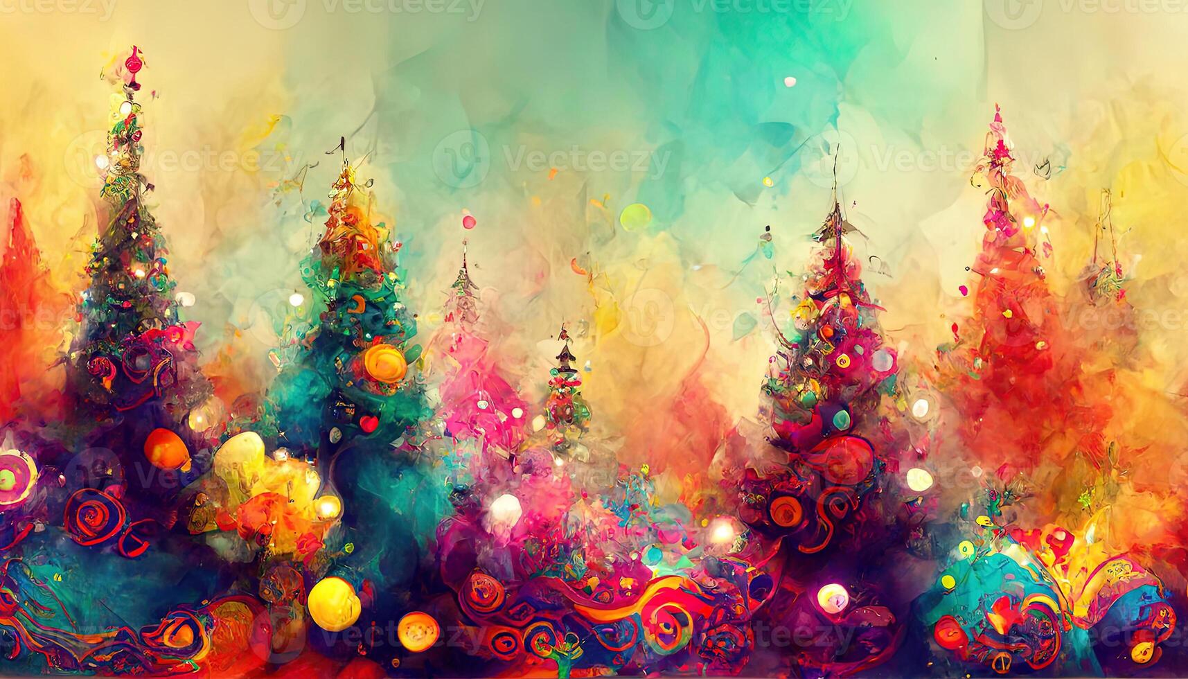 Red and yellow bokeh patterned background wallpaper. photo