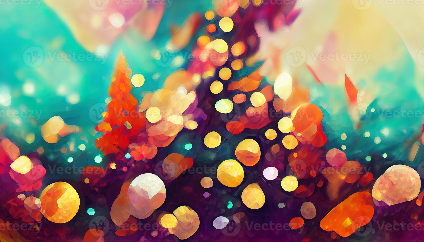 Gradient Color Banner With Bokeh, Mesh colour Background. photo