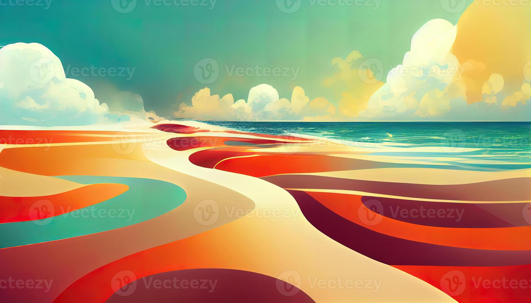 Tropical beach wallpaper. photo
