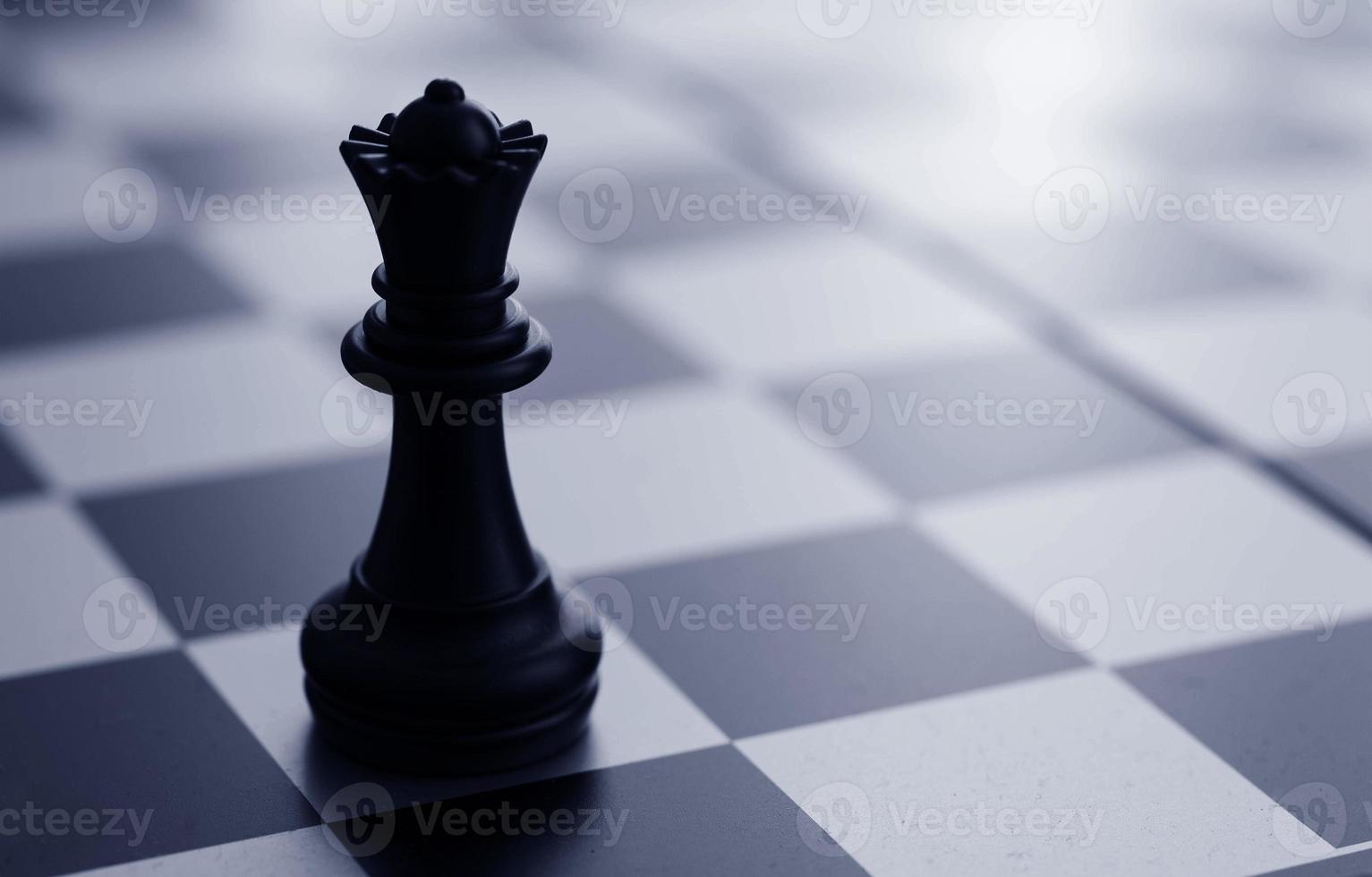 chess pieces on a chessboard for ideas and competition and strategy. business success concept photo