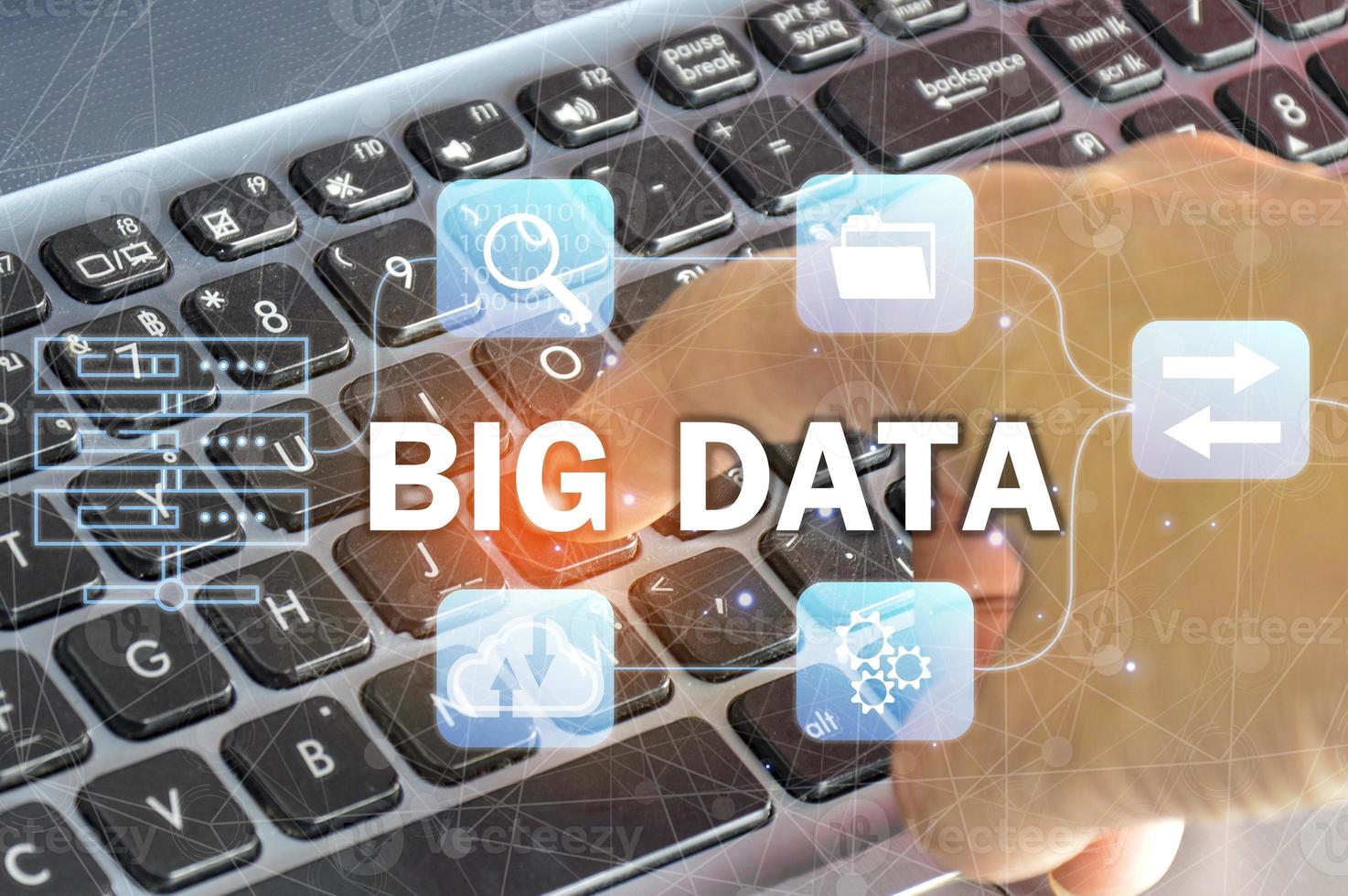 Big data storage and analytics in the cloud or on external server photo