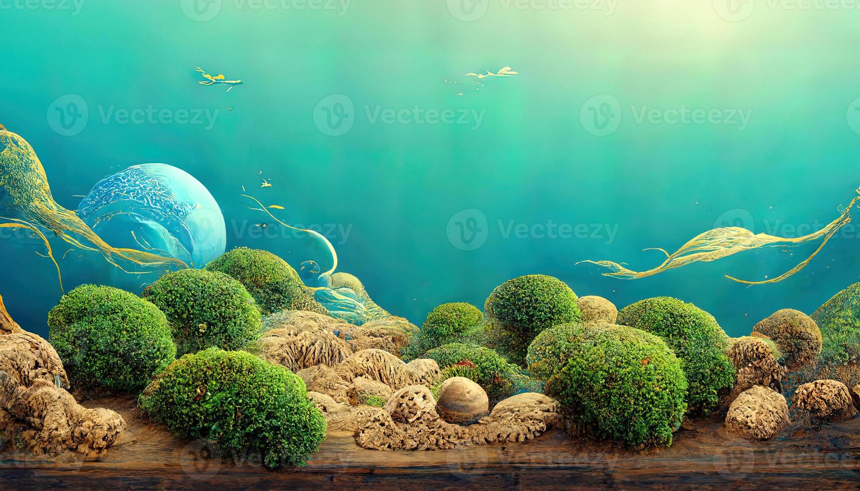 3d rendering. low polygonal island. adventure relax concept. photo