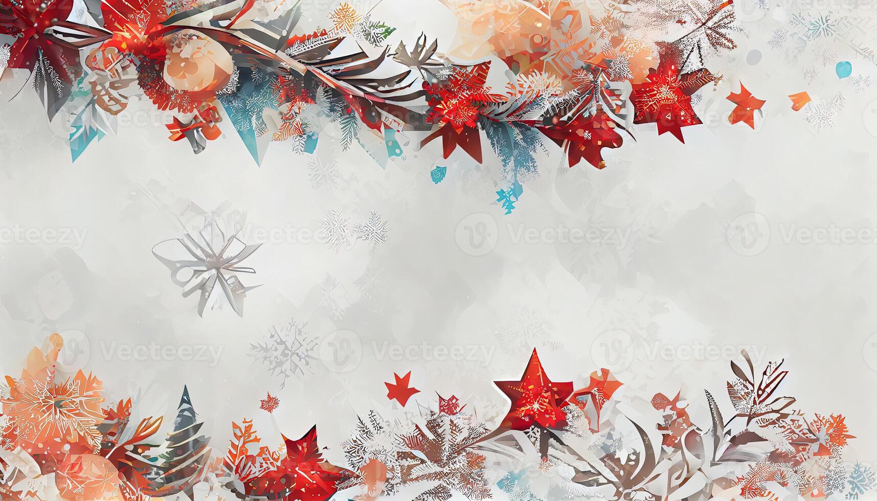 Merry christmas festival soft green banner design vector. photo