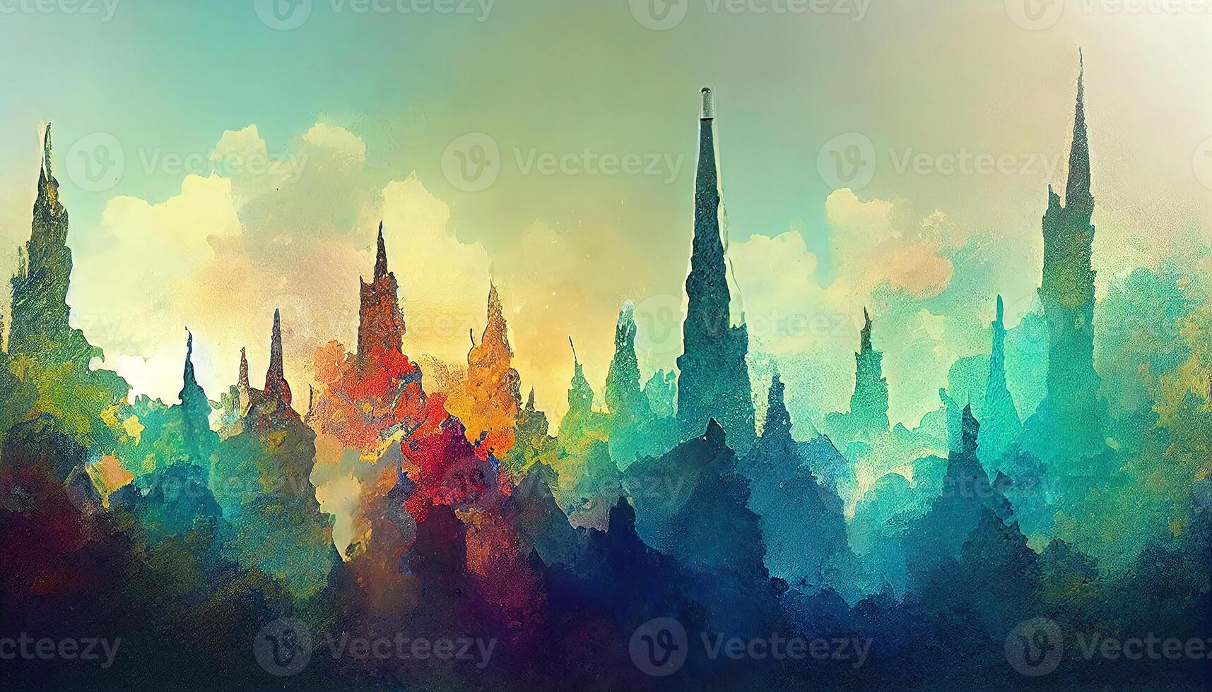 Excellent Viele Geschenke bilden Welle vor Hintergrund mit Textfreiraum, Detailed, colored. photo