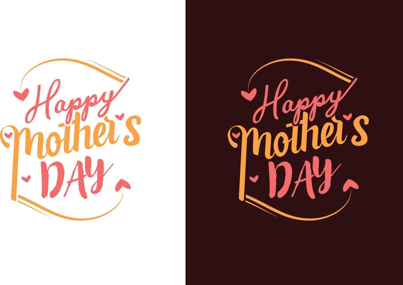 Happy Mother's day floral T-shirt design vector template