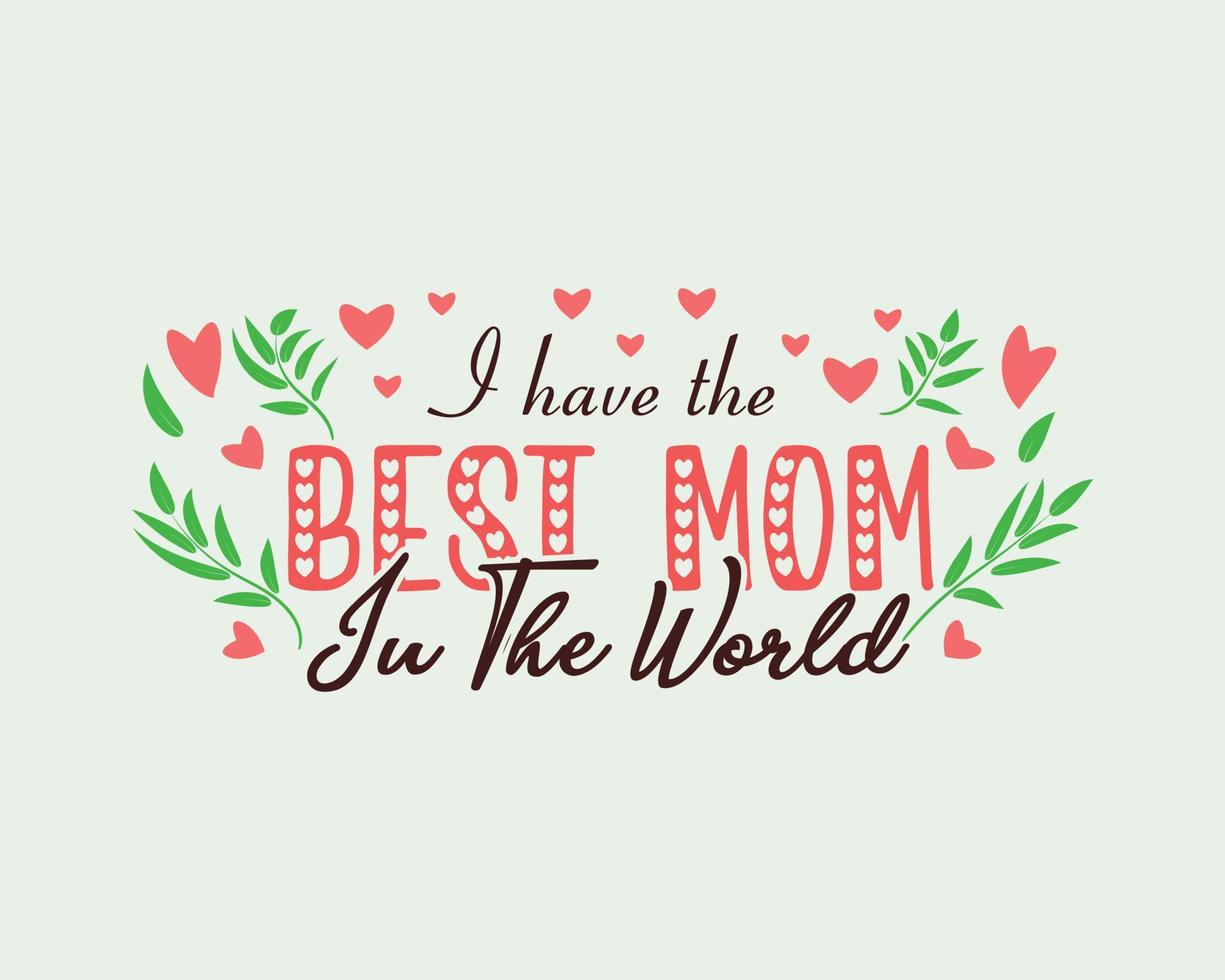 Happy Mother's day floral T-shirt design vector template