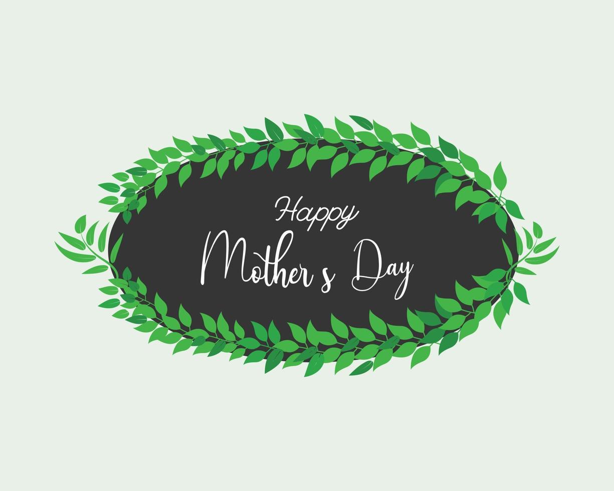 Happy Mother's day floral T-shirt design vector template