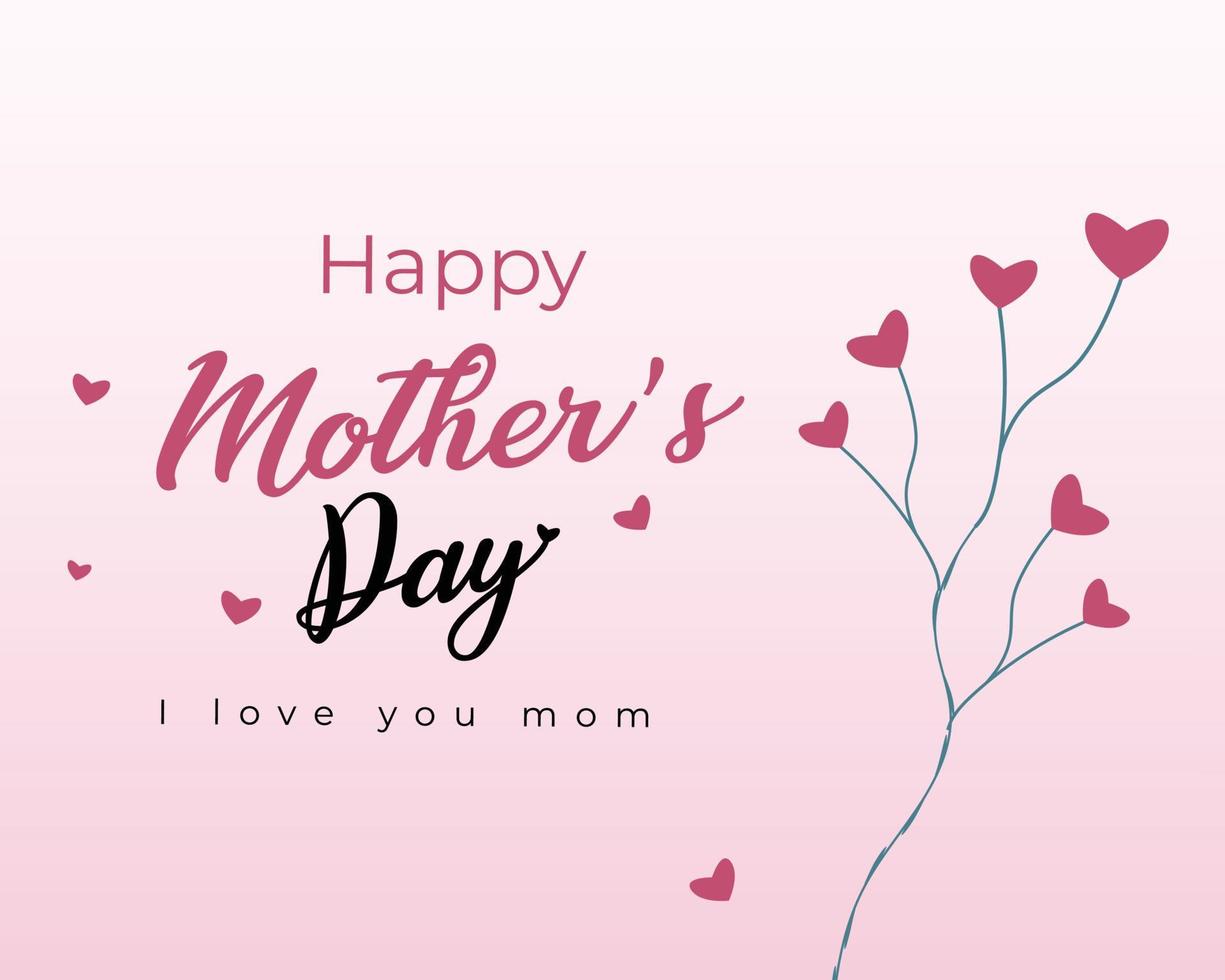 Happy Mother's day floral T-shirt design vector template