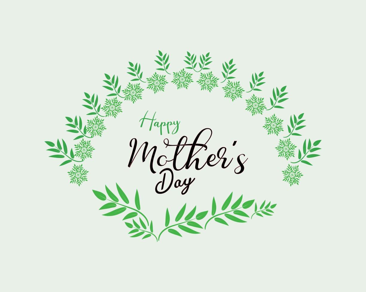 Happy Mother's day floral T-shirt design vector template
