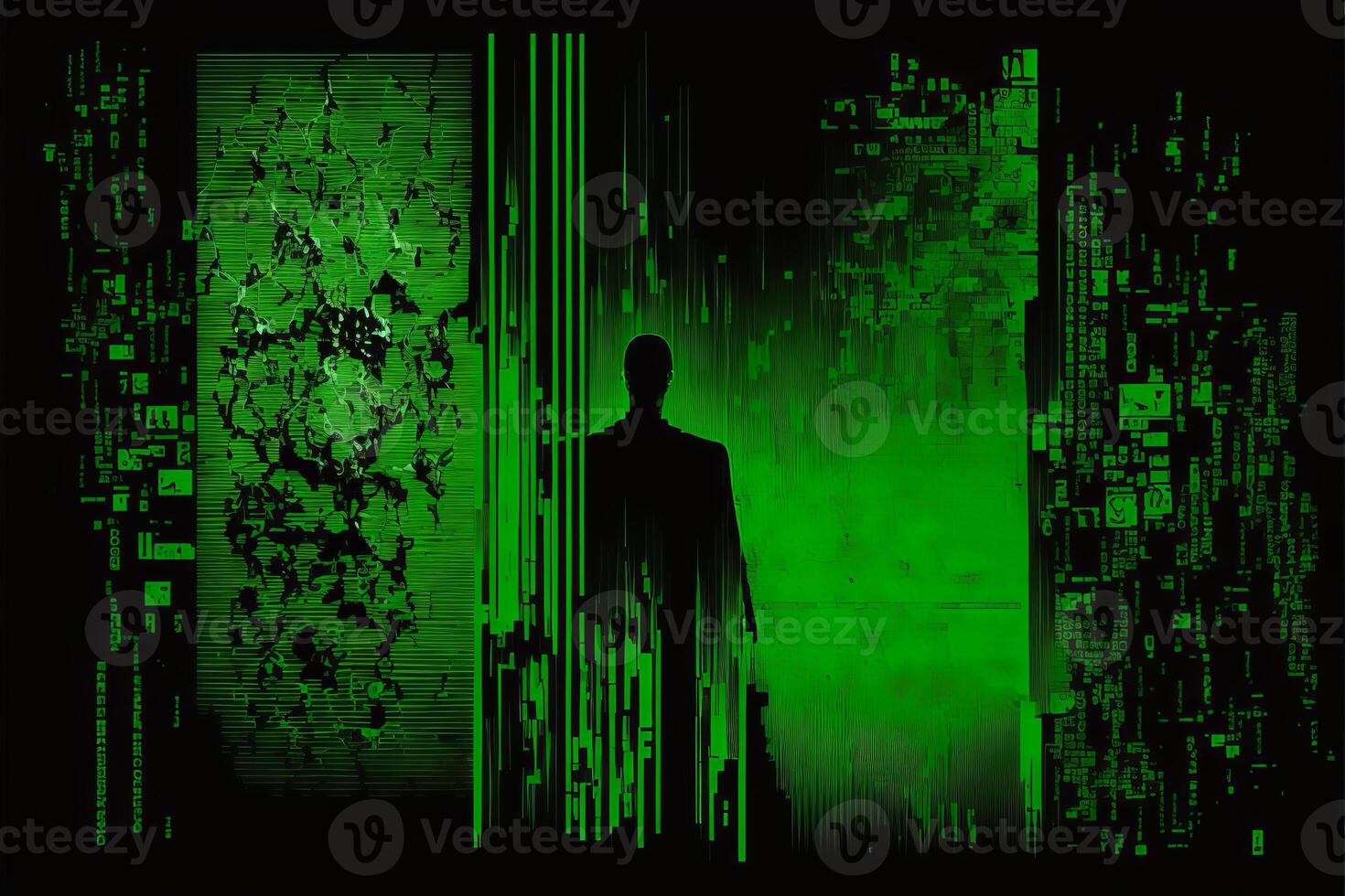 Abstract the matrix background. photo