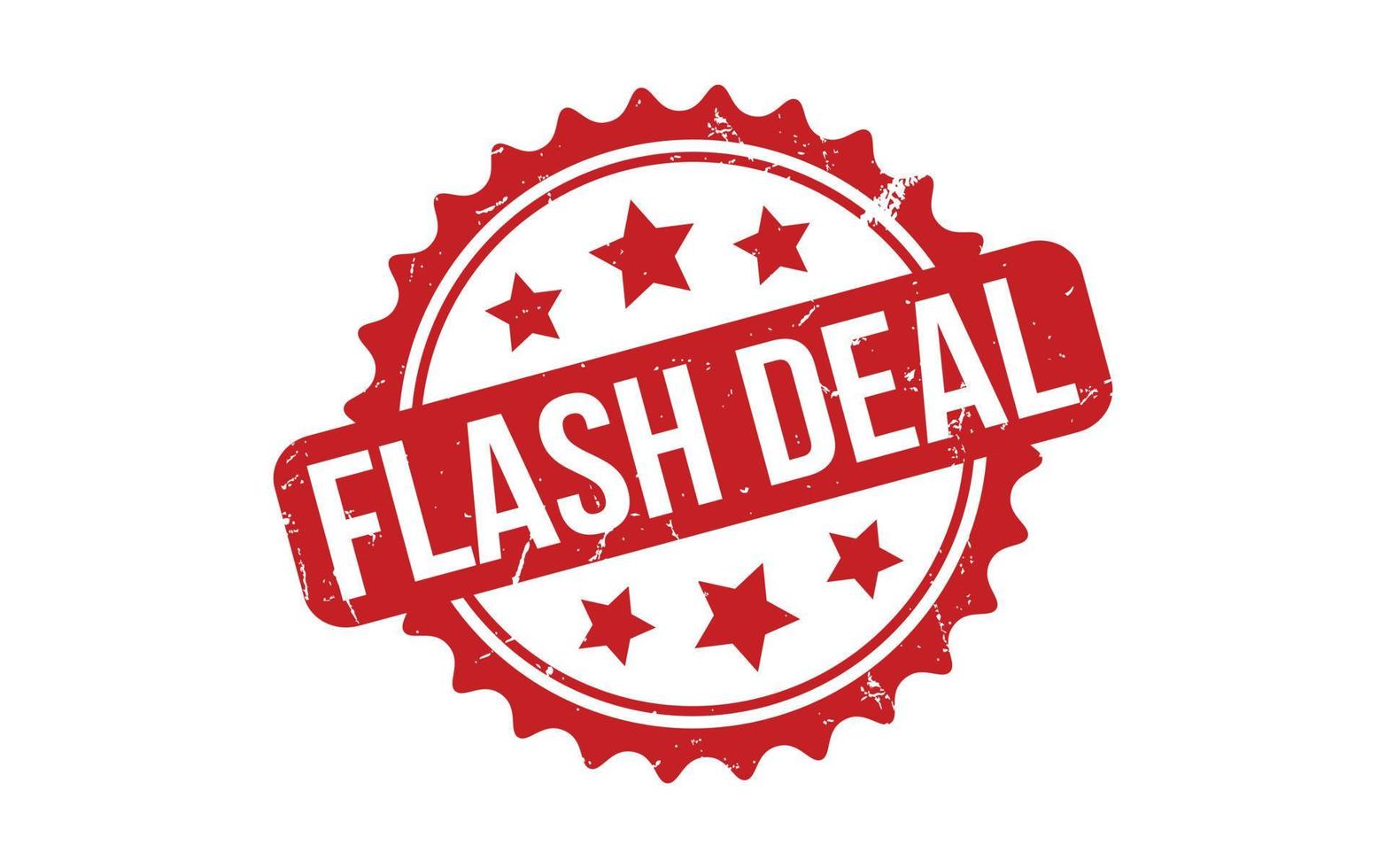 Flash Deal Rubber Stamp Seal Vector