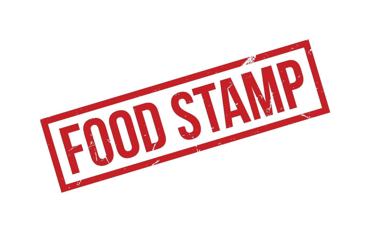 Food Stamp Rubber Stamp Seal Vector