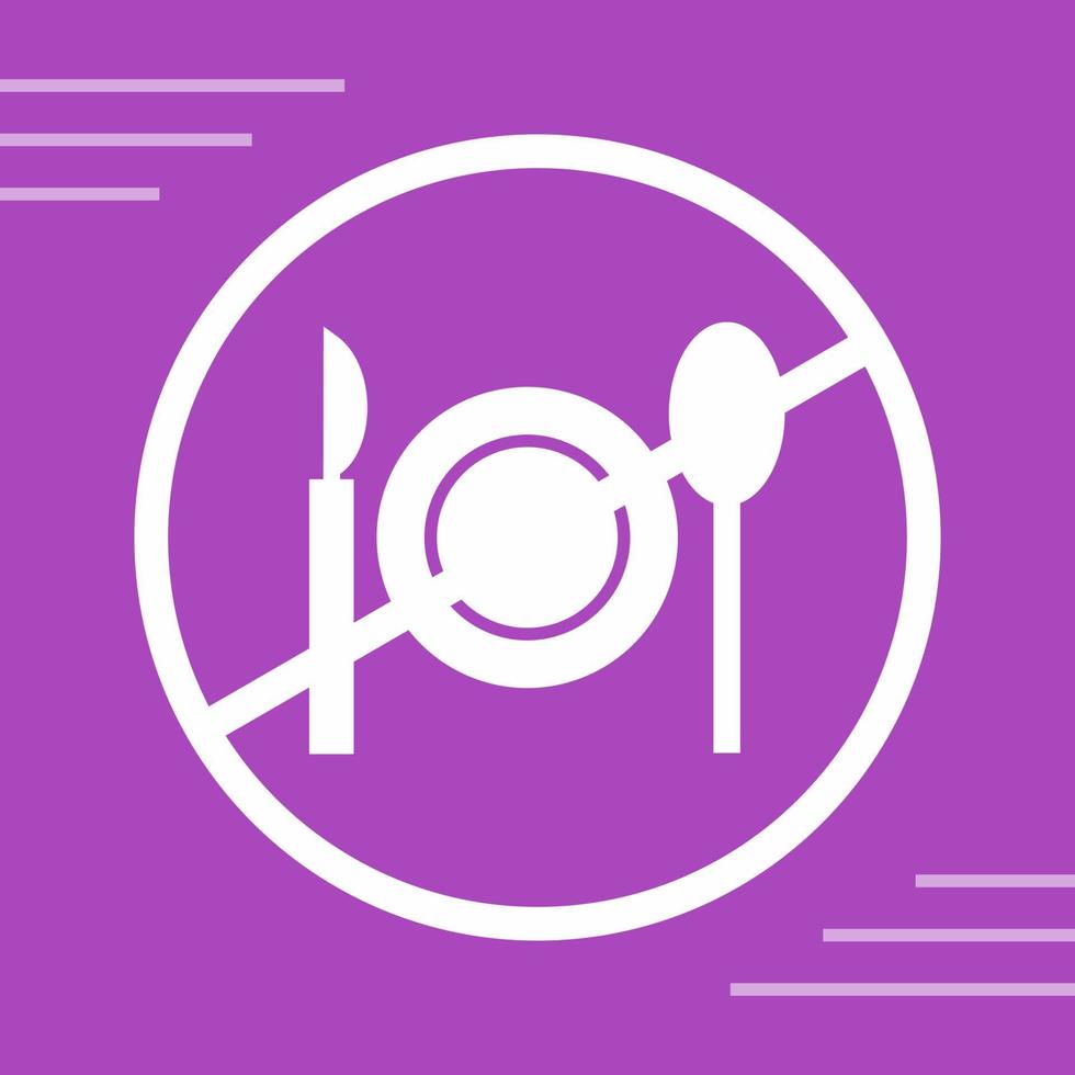 No Food Vector Icon