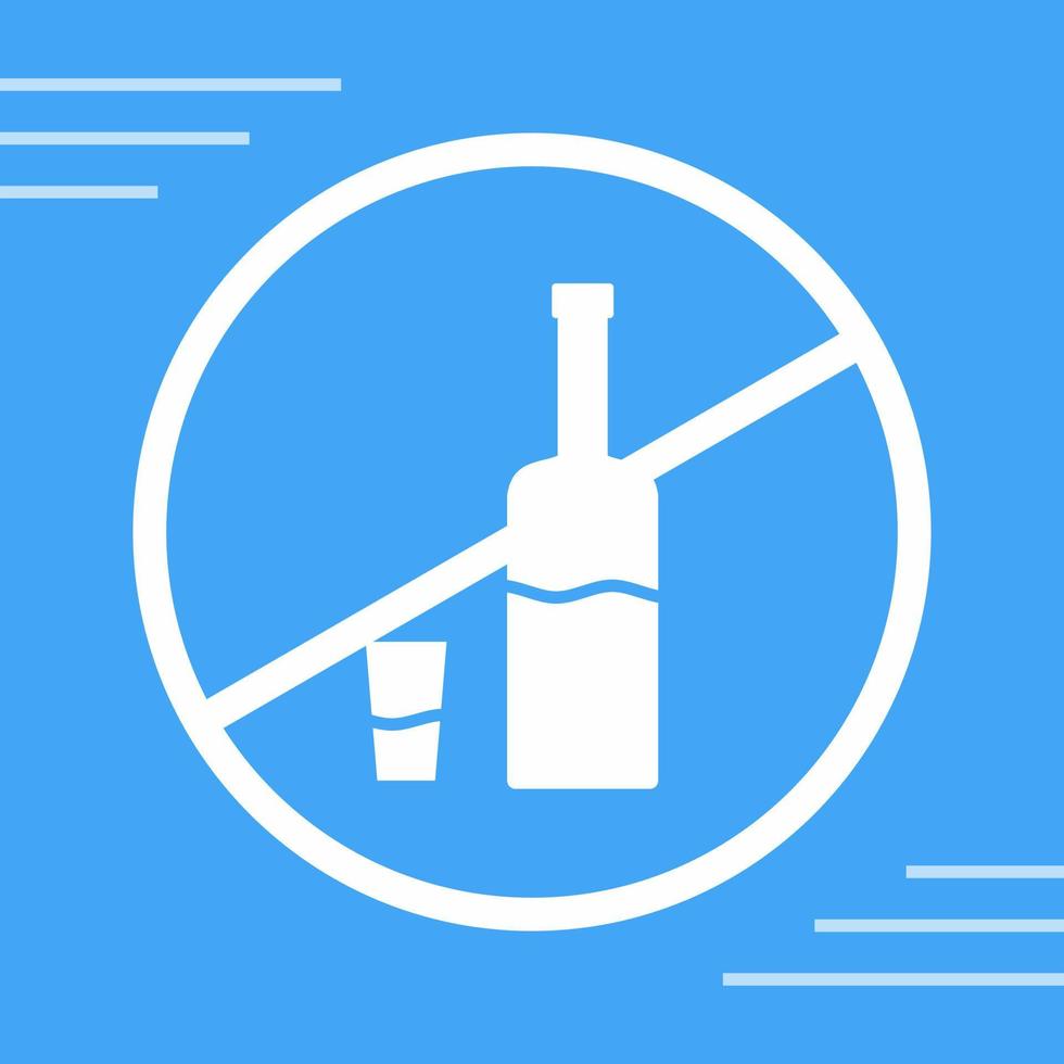 No Drinks Vector Icon