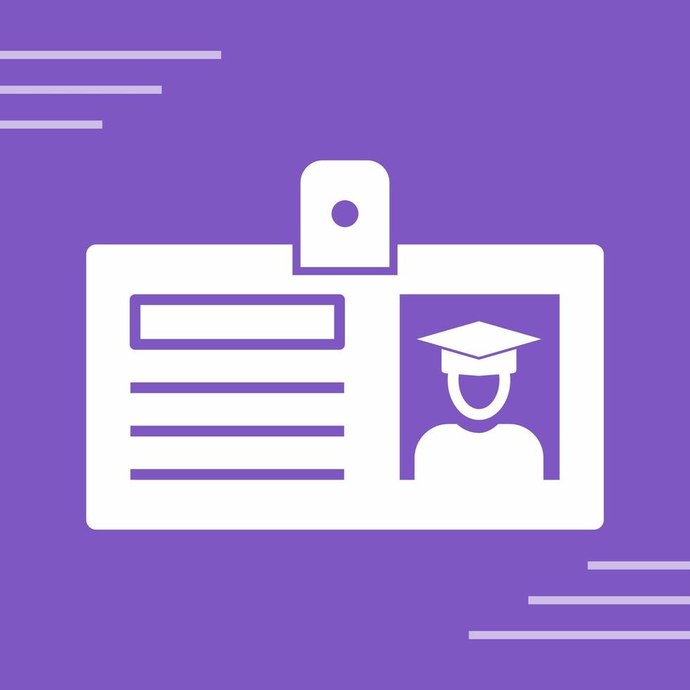 Student ID Card Vector Icon